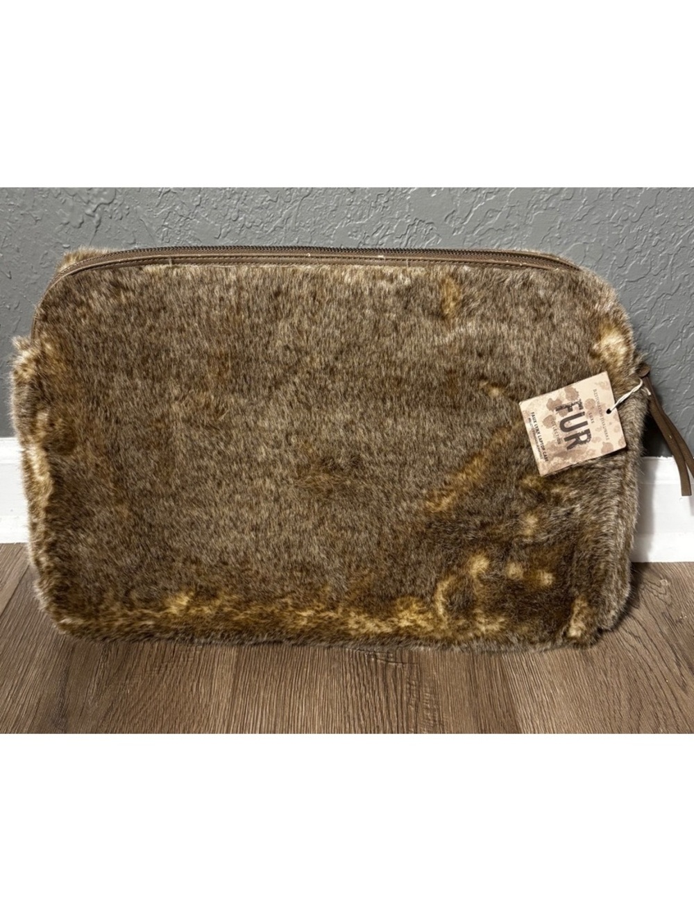 RH Faux Lynx Faux Fur Laptop Case